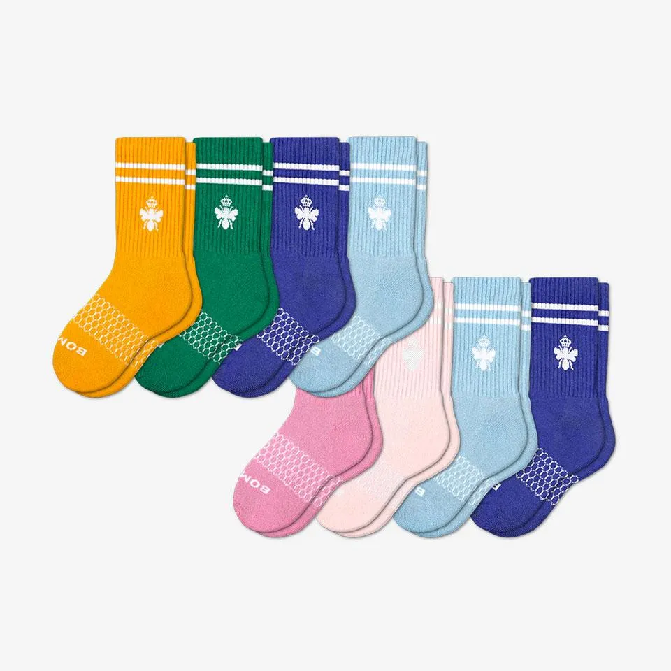 Youth Solid Calf Sock 8-Pack