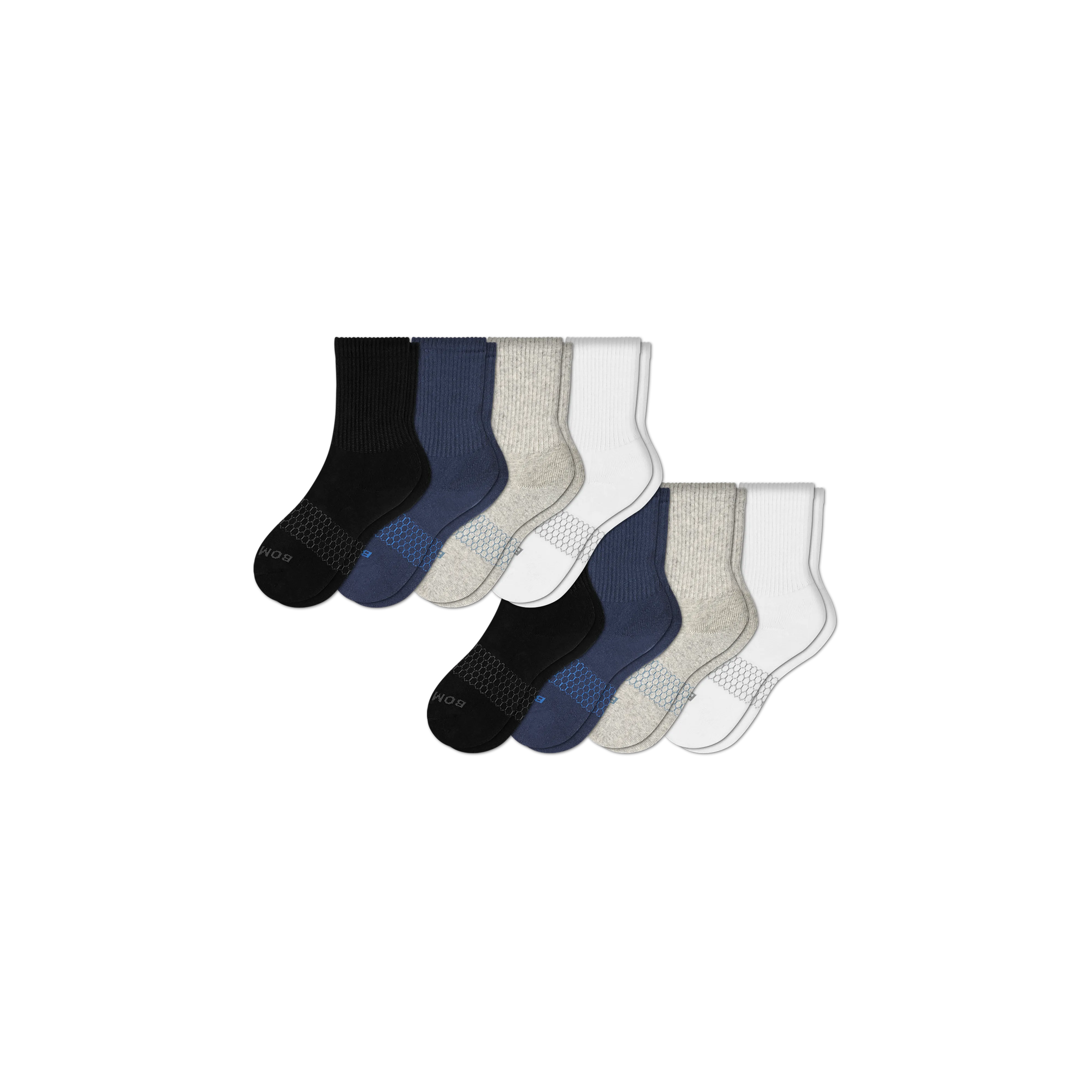 Youth Solid Calf Sock 8-Pack