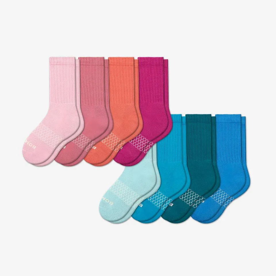 Youth Solid Calf Sock 8-Pack