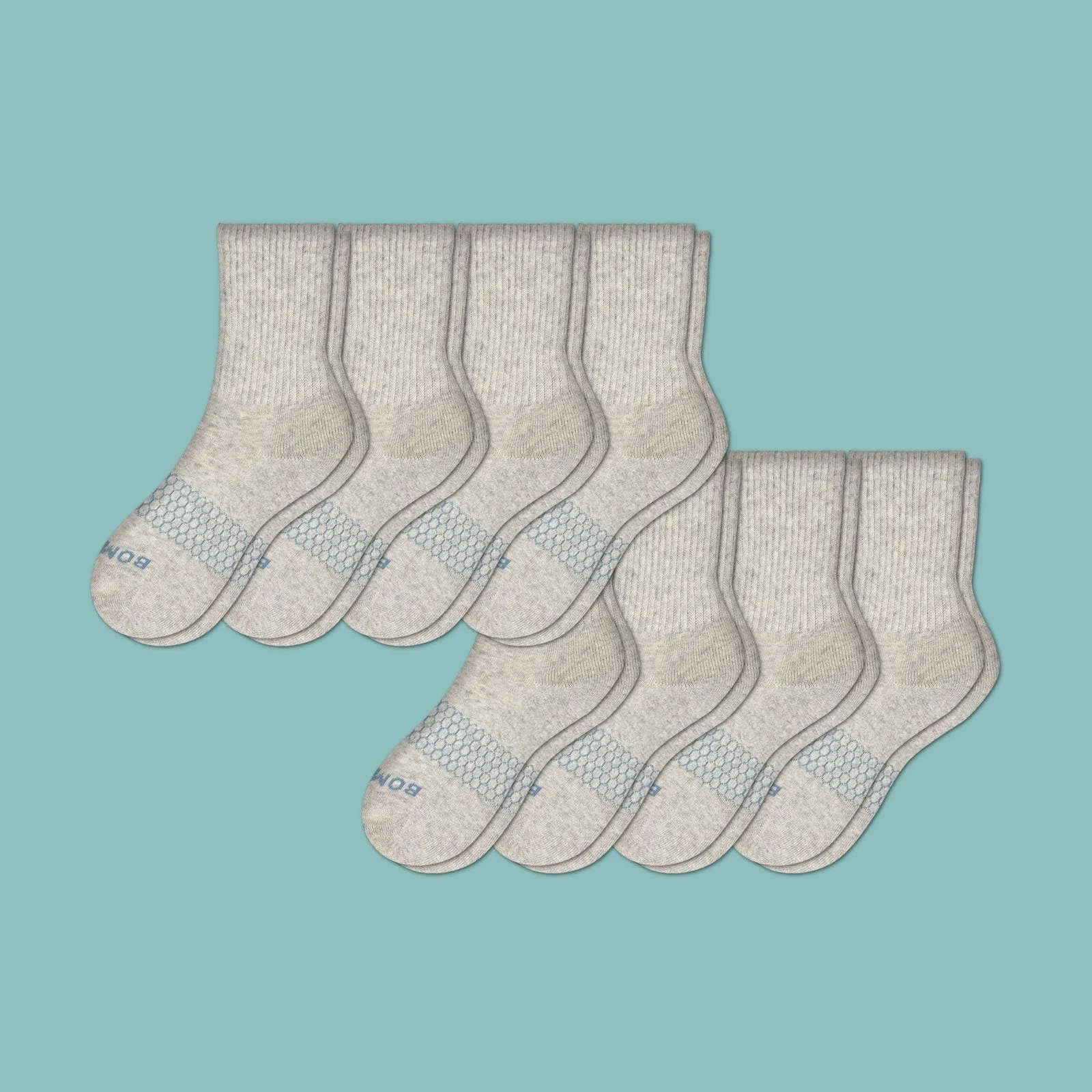 Youth Solid Calf Sock 8-Pack