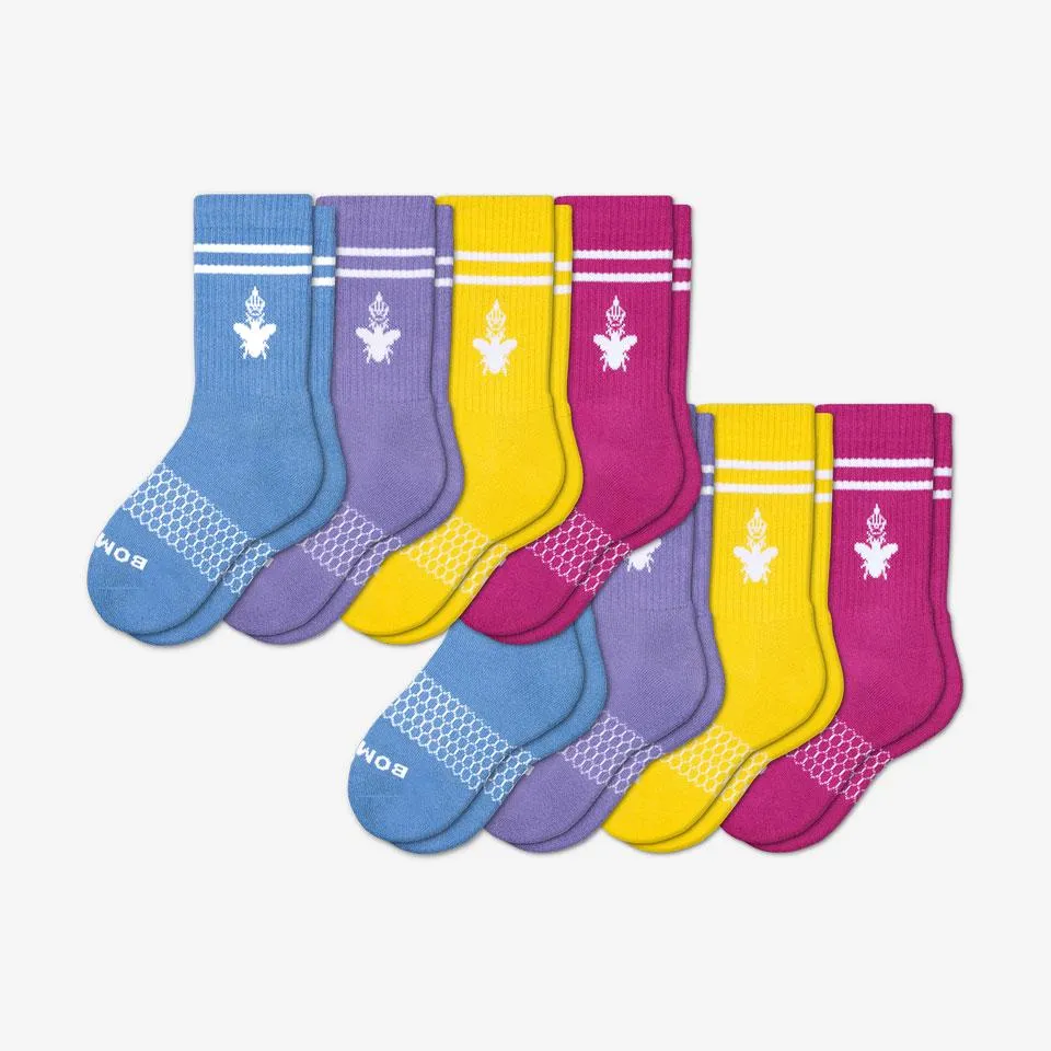 Youth Solid Calf Sock 8-Pack