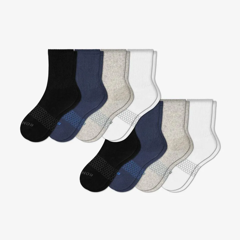 Youth Solid Calf Sock 8-Pack