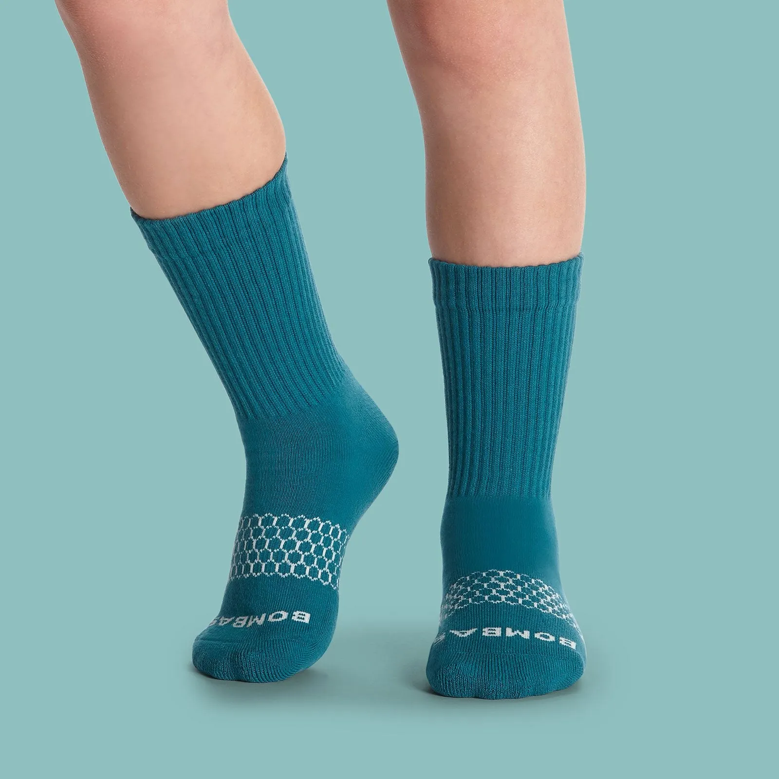 Youth Solid Calf Sock 8-Pack