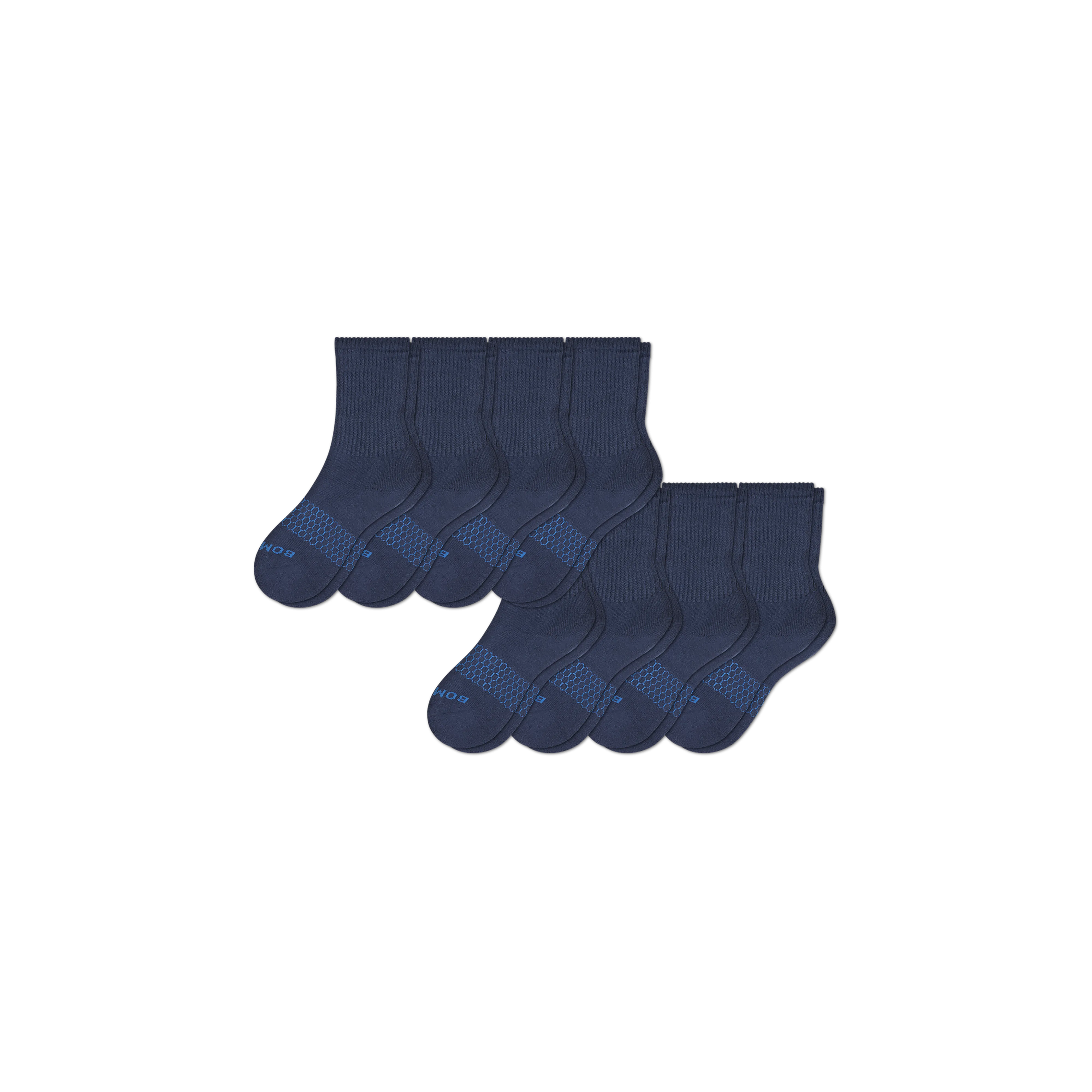 Youth Solid Calf Sock 8-Pack