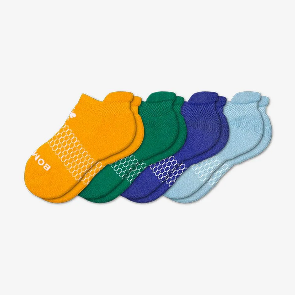 Youth Solids Ankle Sock 4-Pack