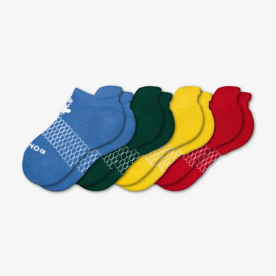 Youth Solids Ankle Sock 4-Pack